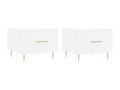 Coffee tables, 2 pcs, white, 50x50x40 cm, engineered wood, TKBI99911