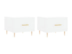 Coffee tables, 2 pcs, white, 50x50x40 cm, engineered wood, TKBI99911
