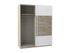 Elariva LIGHT - Wood Effect Wardrobe with Sliding Doors and Soft-Close Brake WARU37292