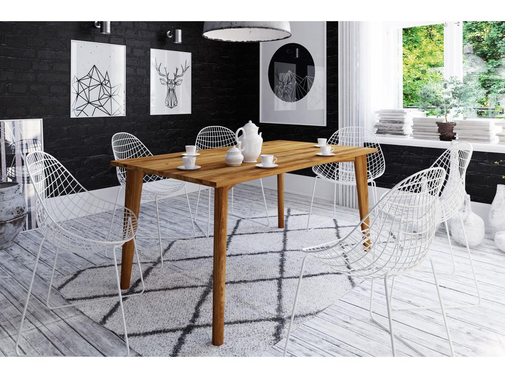 Elariva - Natural oiled wild oak table 100x150 QAYS95201