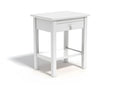 Lysvia bedside table with 1 drawer - plain white MZTS73145