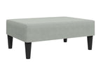 2-seater sofa bed with footrest, light grey velvet ZVMI69175