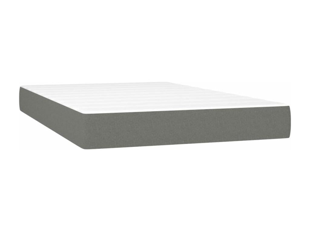 Bed base with LED mattress, dark grey, 120x190 cm, fabric UPKP93152