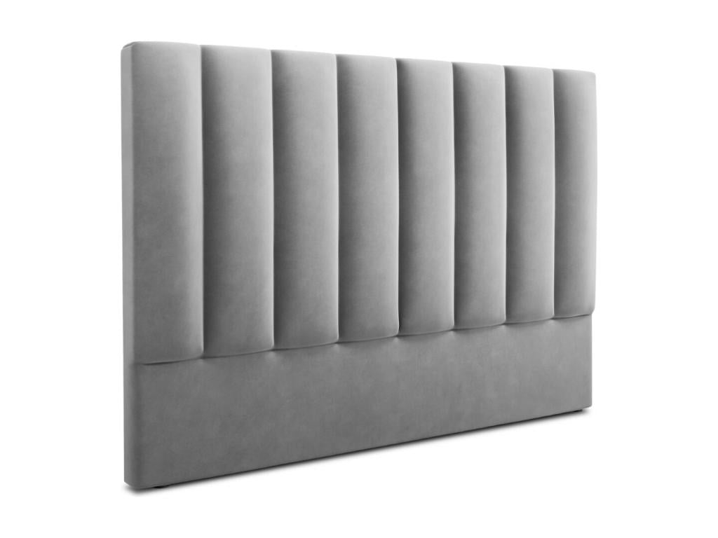 Boisona - Boisona Headboard 180x120cm in light grey velvet - 180x8x120cm GRZM94743