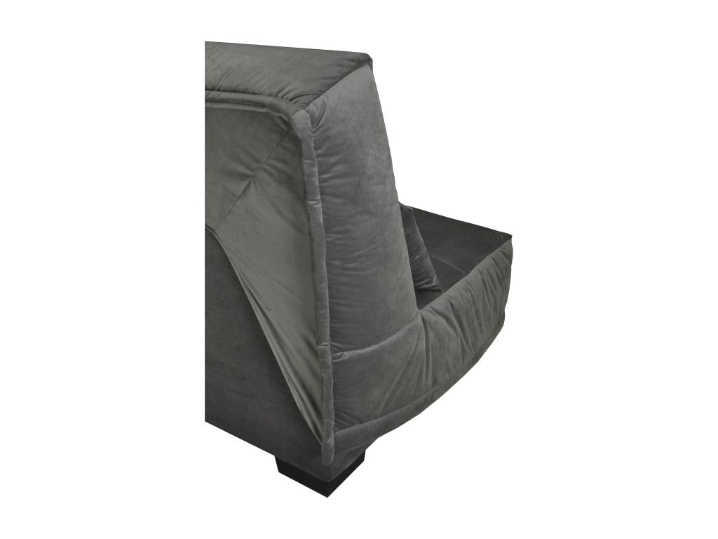 Fabric click-clack sofa with storage, 20cm mattress, 193cm wide - Dark Brown color PJQA01874