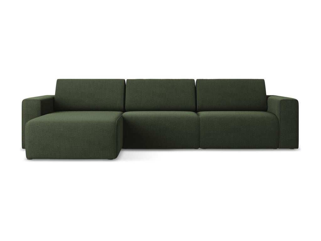 Modular corner sofa, left-hand facing, in olive - Elariva PFTS58088