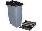 110-litre recycling container opening, 3x garbage bags of 10 units, L57 W42 H88 LBRN91377