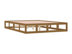 Bed frame without mattress honey brown 120x190 cm solid wood ZWJZ18280