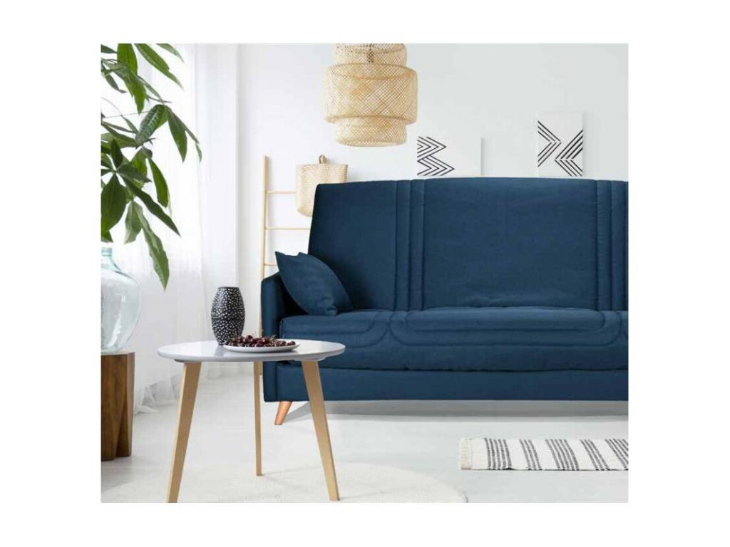 Fabric bench seat 130x190 with 13cm Starbed mattress and storage, Elariva - Light Brown AZTG42945