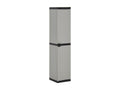 Garden storage cabinet with 3 shelves, grey-black, 34x40x168 RJOM07497