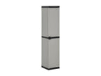 Garden storage cabinet with 3 shelves, grey-black, 34x40x168 RJOM07497