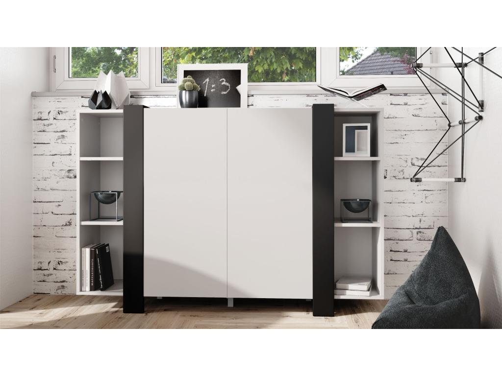 Matte Black and White Furniture (WxHxD) 149x101x34 cm BJSA47557