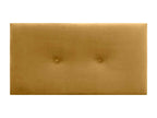 Boisona Smooth Velvet Headboard with Buttons 105x50 Beds 105 - Mustard KFFS15787