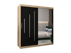 2-Door Sliding Wardrobe 200/180/62 2 Doors Elariva/Black RIVI73197