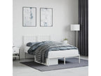 Metal bed frame with white headboard 120x200 cm HJFA45933