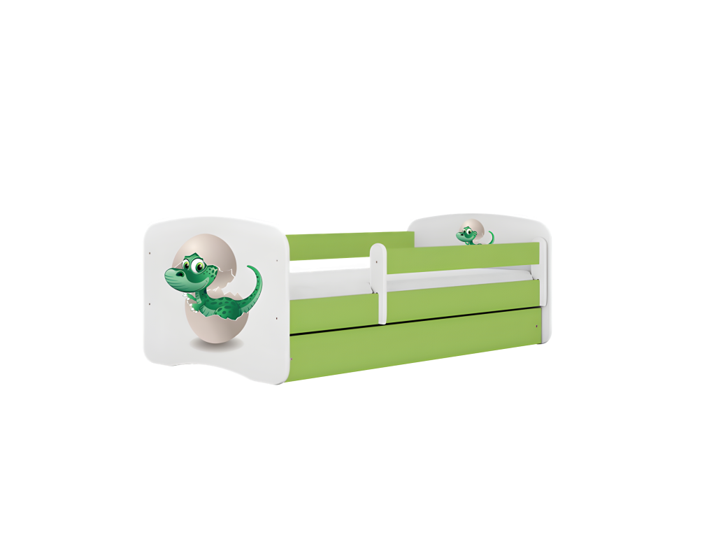 Green baby cot without drawer with 160/80 mattress PVQO41954