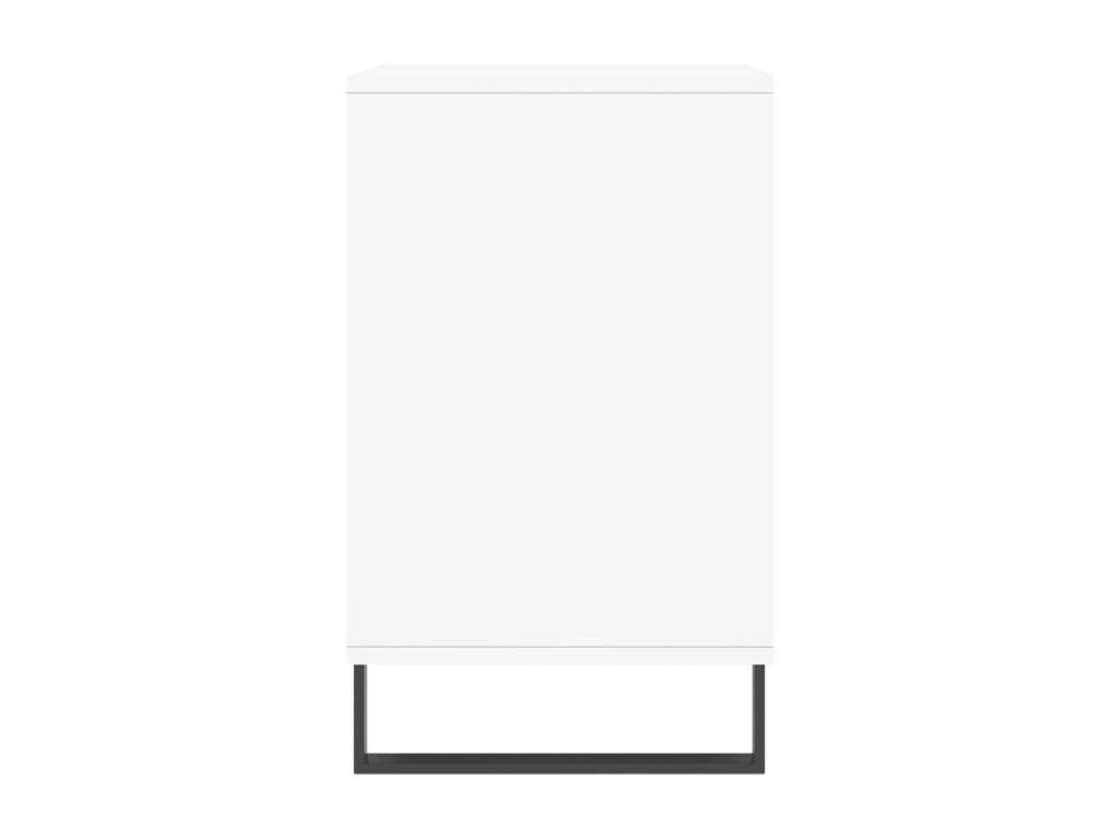 White Shoe Cabinet 102x36x60 Engineered Wood NJDM82449