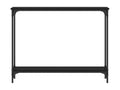 Black console table 100x22.5x75 engineered wood MFZM21320