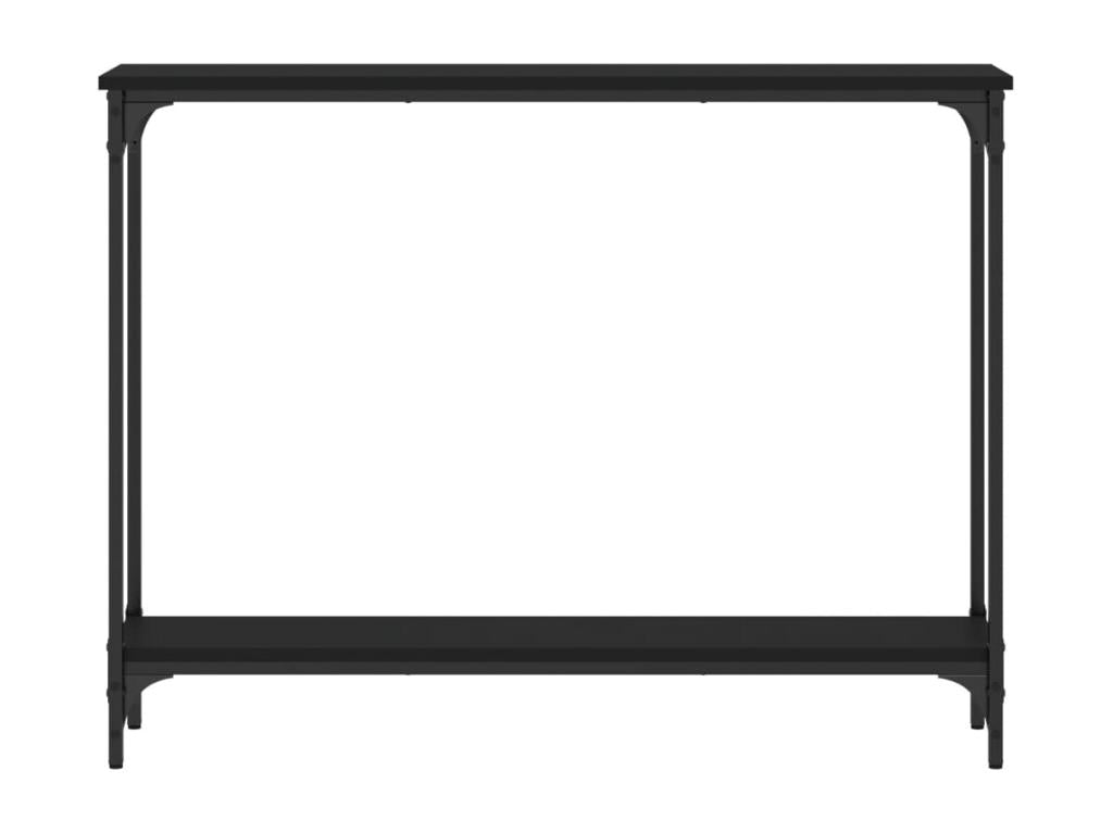 Black console table 100x22.5x75 engineered wood MFZM21320