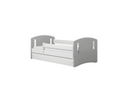 Classic 2-piece mixed grey bed with drawer, mattress not included, 140/80 XZCC91052