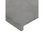 4-piece headboard set, light grey, 80x5x78/88 cm, velvet, FBKA44556