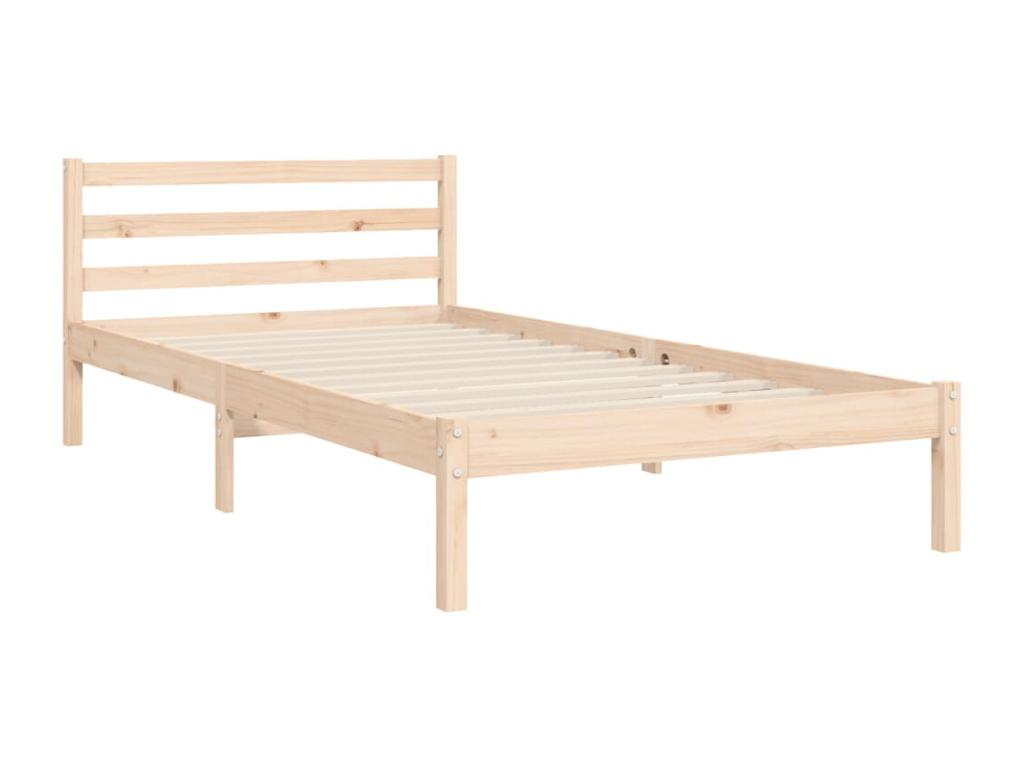 Bed frame without mattress 100x200 cm solid wood KDUG76510