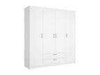 Large Wardrobe Bedroom Furniture Walk-in Closet Clothes Closet 200x52 h215 cm White DNHE46617