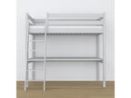 Wooden loft bed - with desk N03 Grey 80x190 MCCC55791