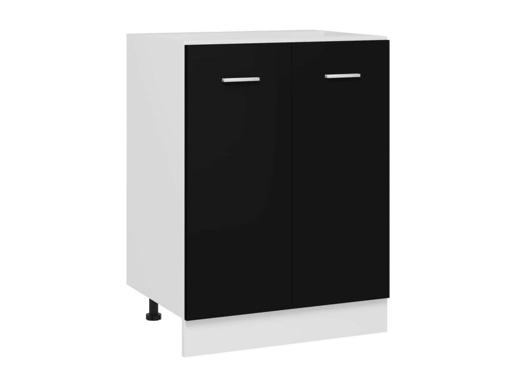 Black Kitchen Cabinet 60x46x81.5 2 OUZW63501