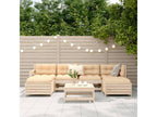 7-piece garden furniture set in solid pine wood FJWI96139