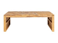 Coffee table, solid teak wood, 110x35x38 cm, QYZM54534