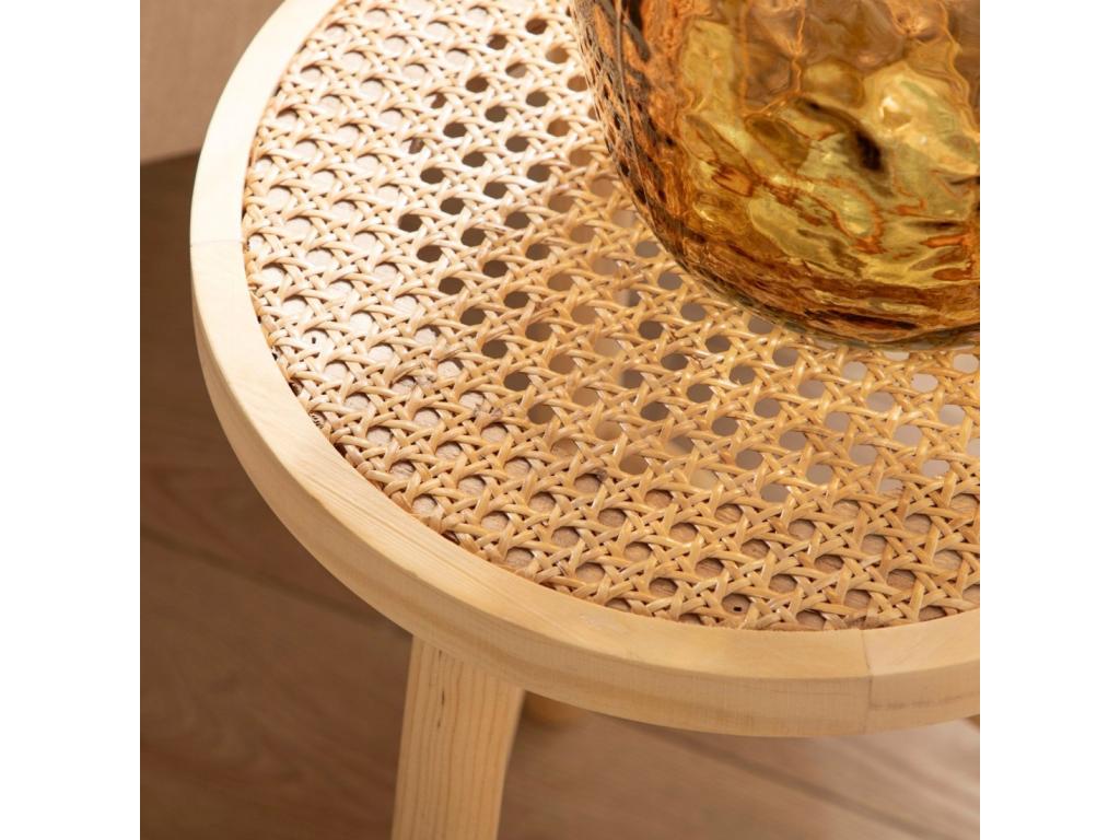 Natural rattan side table 31x46 cm - Quo RWAU22906