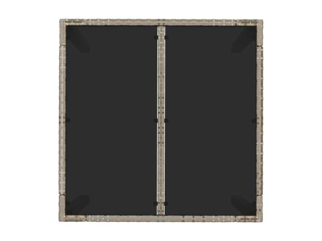 3-Piece Garden Dining Set with Cushions, Grey FYAQ42387