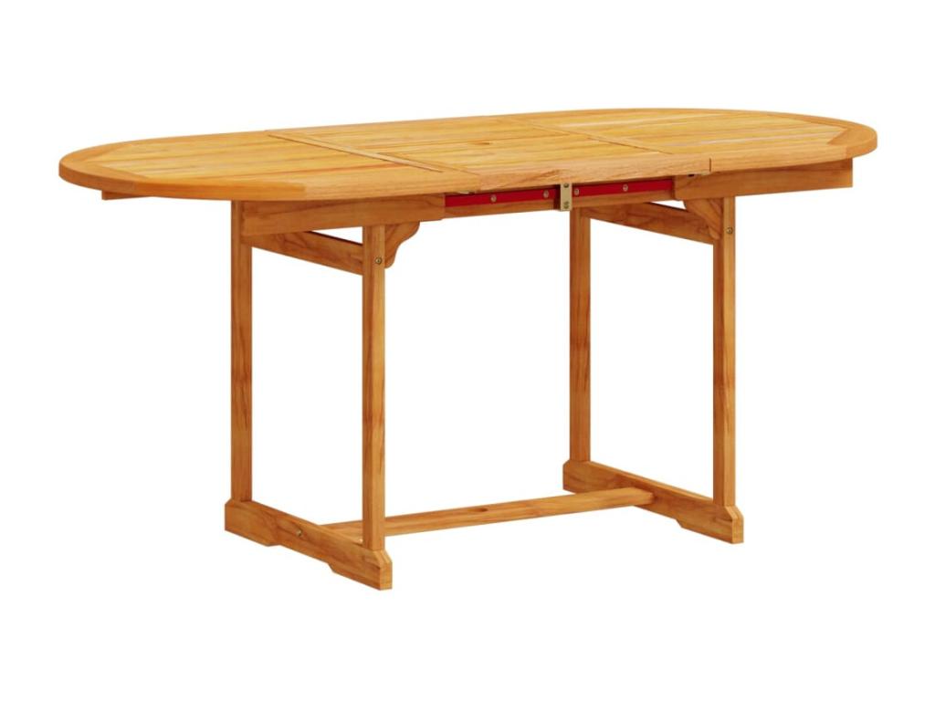 5-piece garden dining set by Elariva, solid wood and textilene, BRMN04725