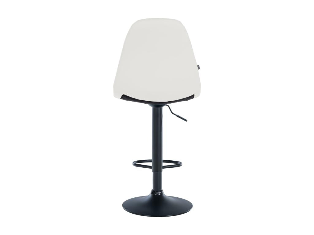 Bar stool x1, white metal, 47x56x58 cm, 10 0004819 LVYU71072