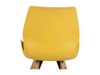 Dining chair - Plastic/Wood - Yellow - Boisona UKIB52547