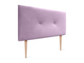 Boisona Smooth Velvet Headboard with Buttons 95x115 with Bed Legs 80/90 - Pink CSMH67404