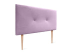 Boisona Smooth Velvet Headboard with Buttons 95x115 with Bed Legs 80/90 - Pink CSMH67404