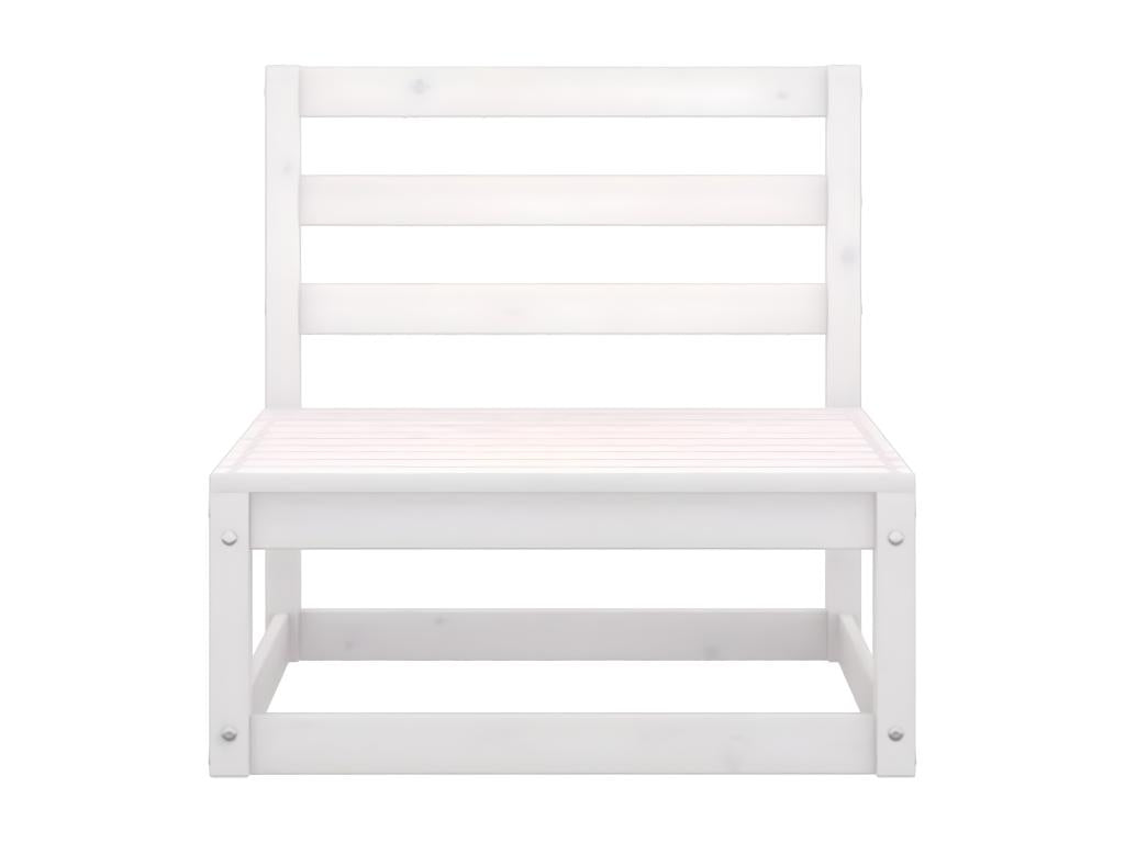 5-piece garden furniture set, white, solid pine wood KMEP95020