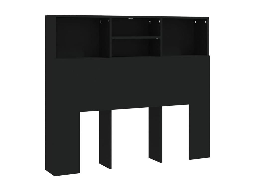 Black Headboard Wardrobe 120x19x103.5 cm YEDE13407