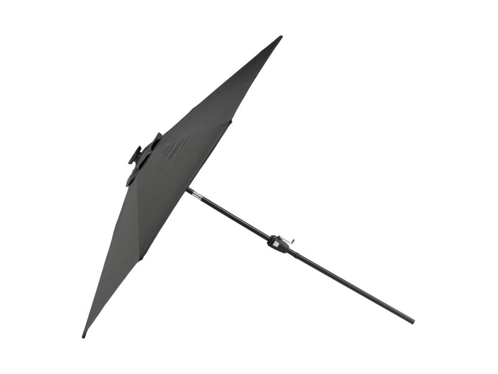Boisona parasol with tilt function and Boisona LED, black. KYKM83369