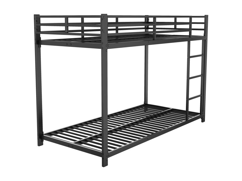 Children's beds 90x200 bunk beds, iron beds, classic style black iron bunk beds FMLH97426