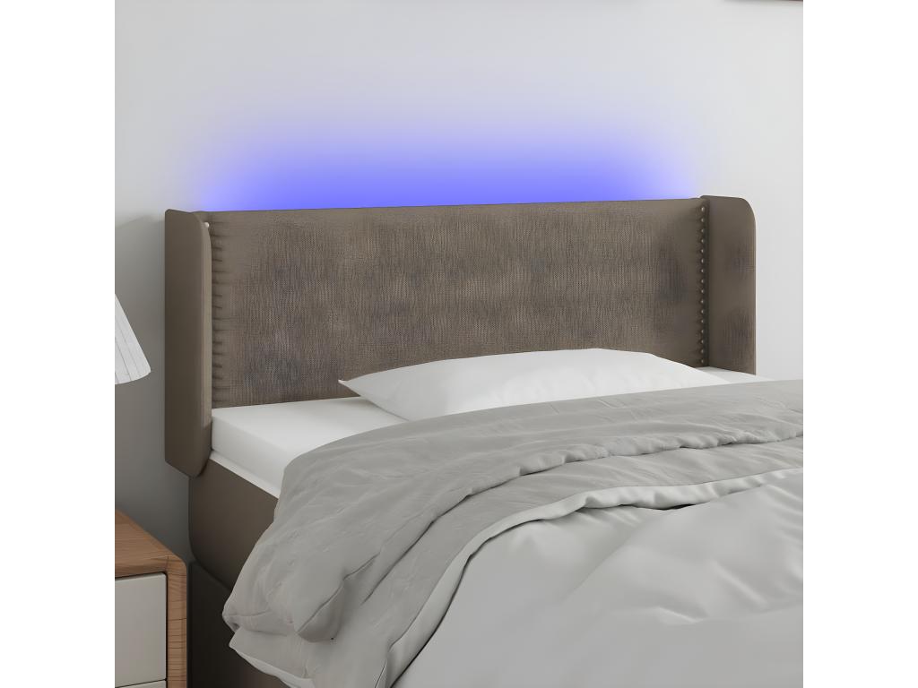 LED Headboard 103x16x78/88 cm Fabric BNXM32091