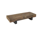 Boisona - Rectangular brown coffee table with solid wood beams MGBT66199