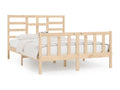 Bed frame without mattress 160x200 cm solid pine wood RHKL80550