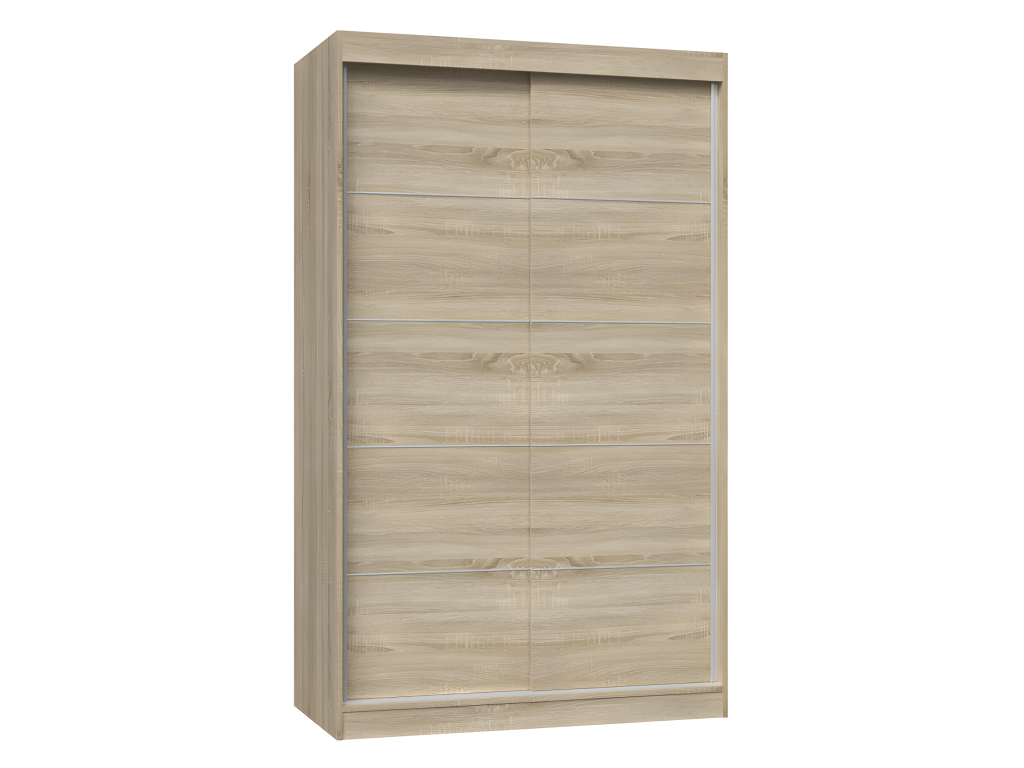 Elariva - 2-Door Sliding Wardrobe - 120cm Wide - 2-Door Bedroom Wardrobe KMPT73110