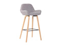 Bar stool - Fabric / Wood - Grey - Boisona FWQI69364