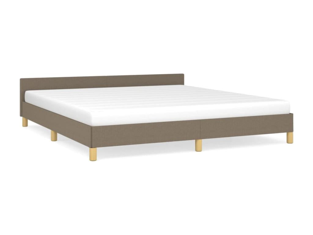 Bed frame with headboard 160x200 cm Fabric AKAF93402