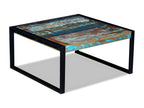 Coffee table, solid reclaimed wood, 80x80x40 cm, MCQU46786