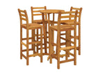 5-Piece Garden Dining Set Solid Elariva Wood QOAW63399